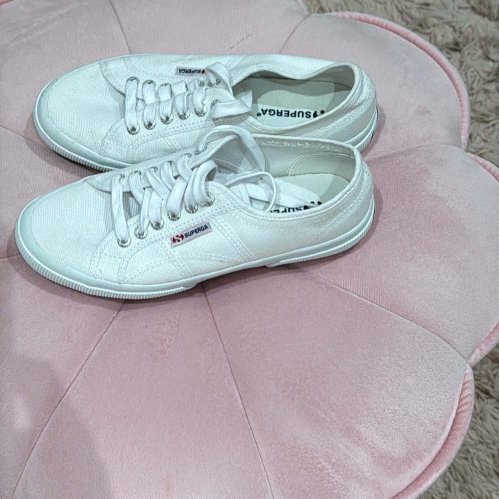 Superga White Classic Sneakers Timeless Design
